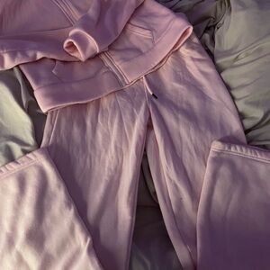 Pink Hoodie and Sweatpants Set